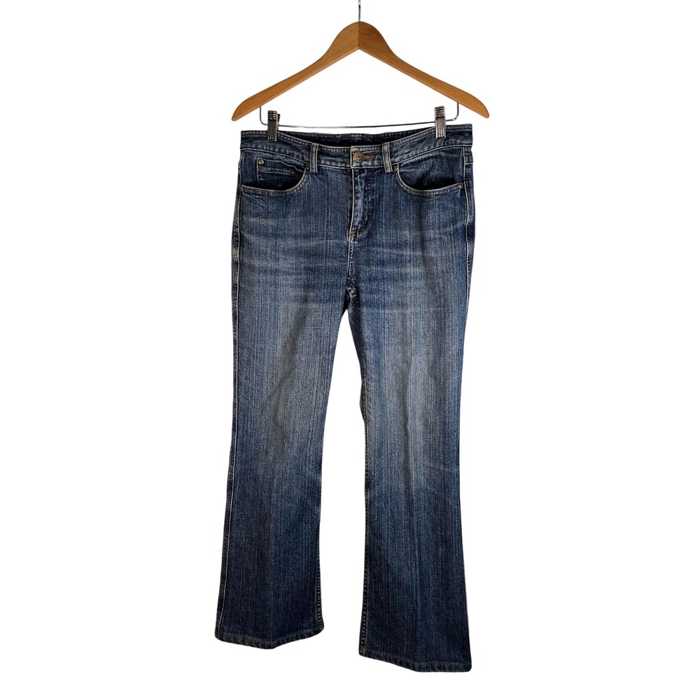 Duluth Trading Co Womens Denim Jeans Size 8 Bootcut Medium Wash Casual *Altered*